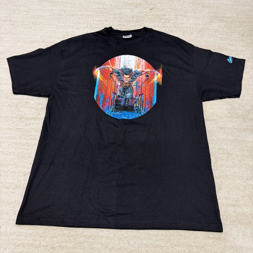 Vintage 2001 Wolverine Ultimate X-Men Marvel Graphitti T-Shirt Men's XL Cut Neck